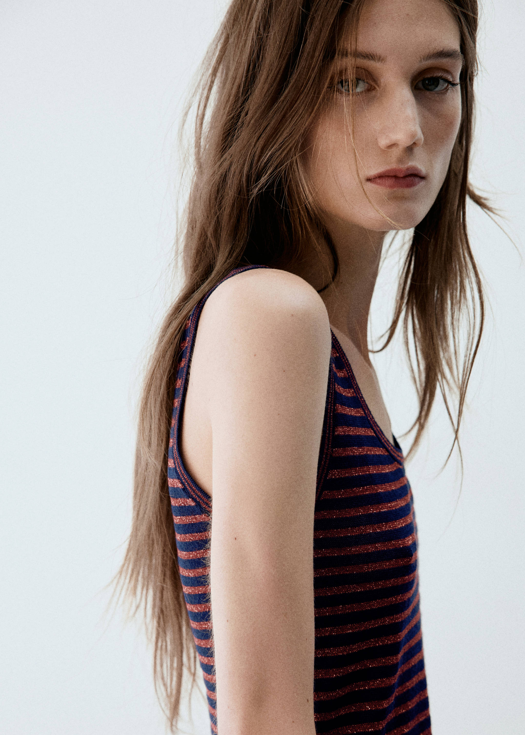 Lurex striped top - تفاصيل المنتج 1
