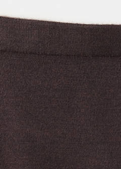 Straight fine-knit skirt — Brown 5
