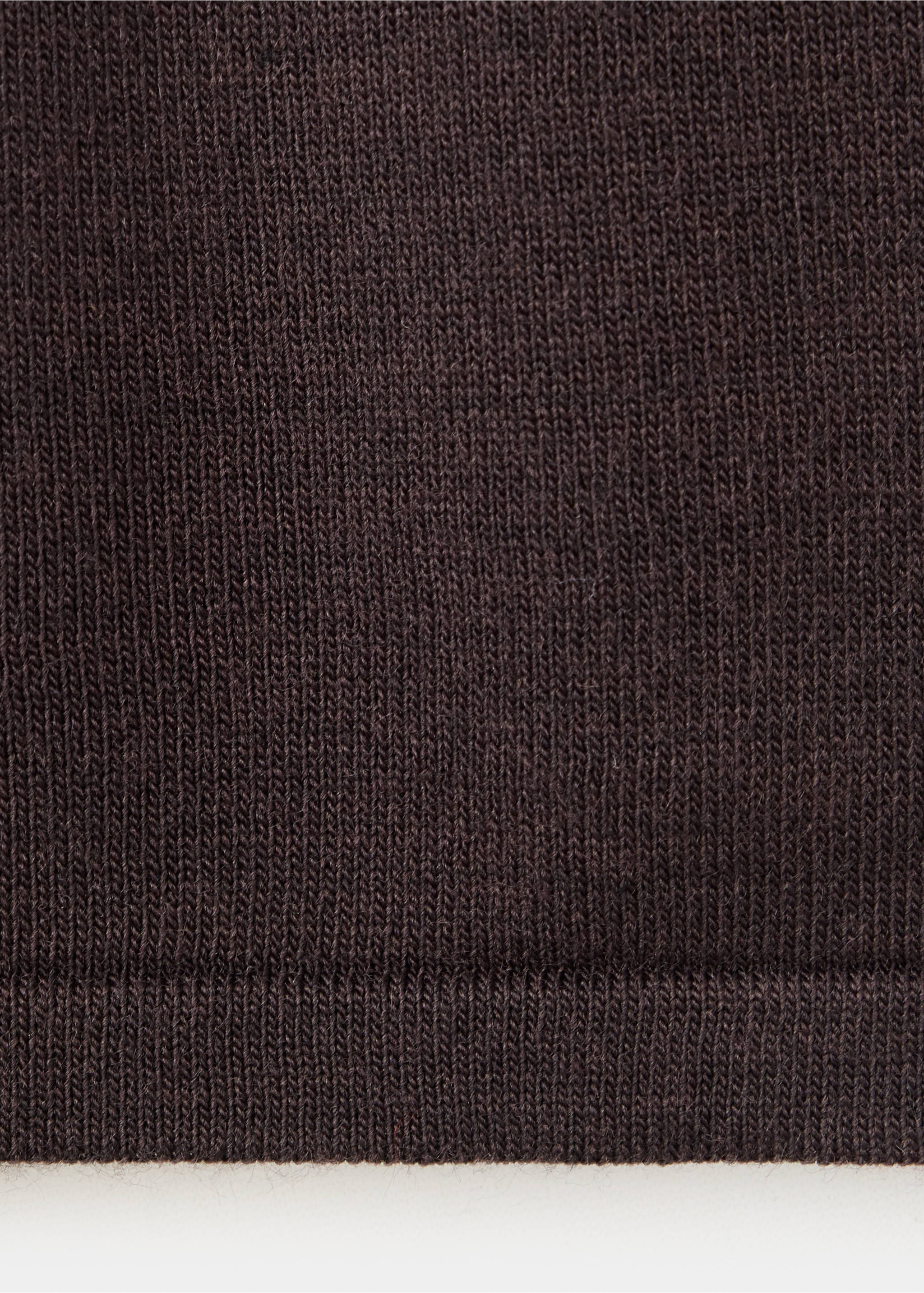 Fine-knit straight skirt - Details of the article 0, Brown. Ref: 37075877-00.