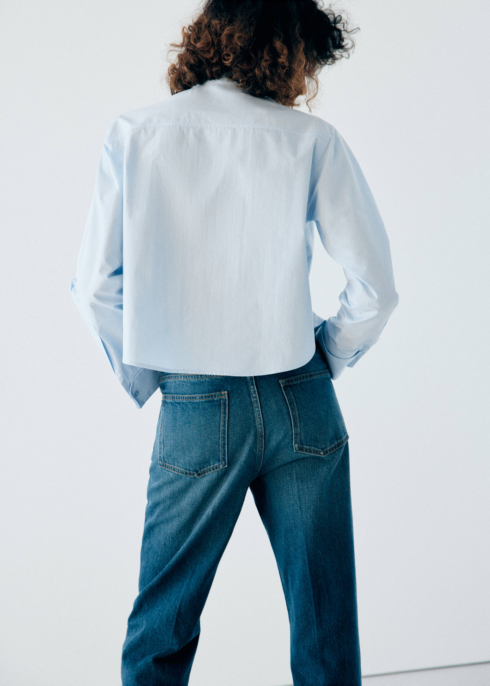 Cotton crop blouse - Reverse of the article
