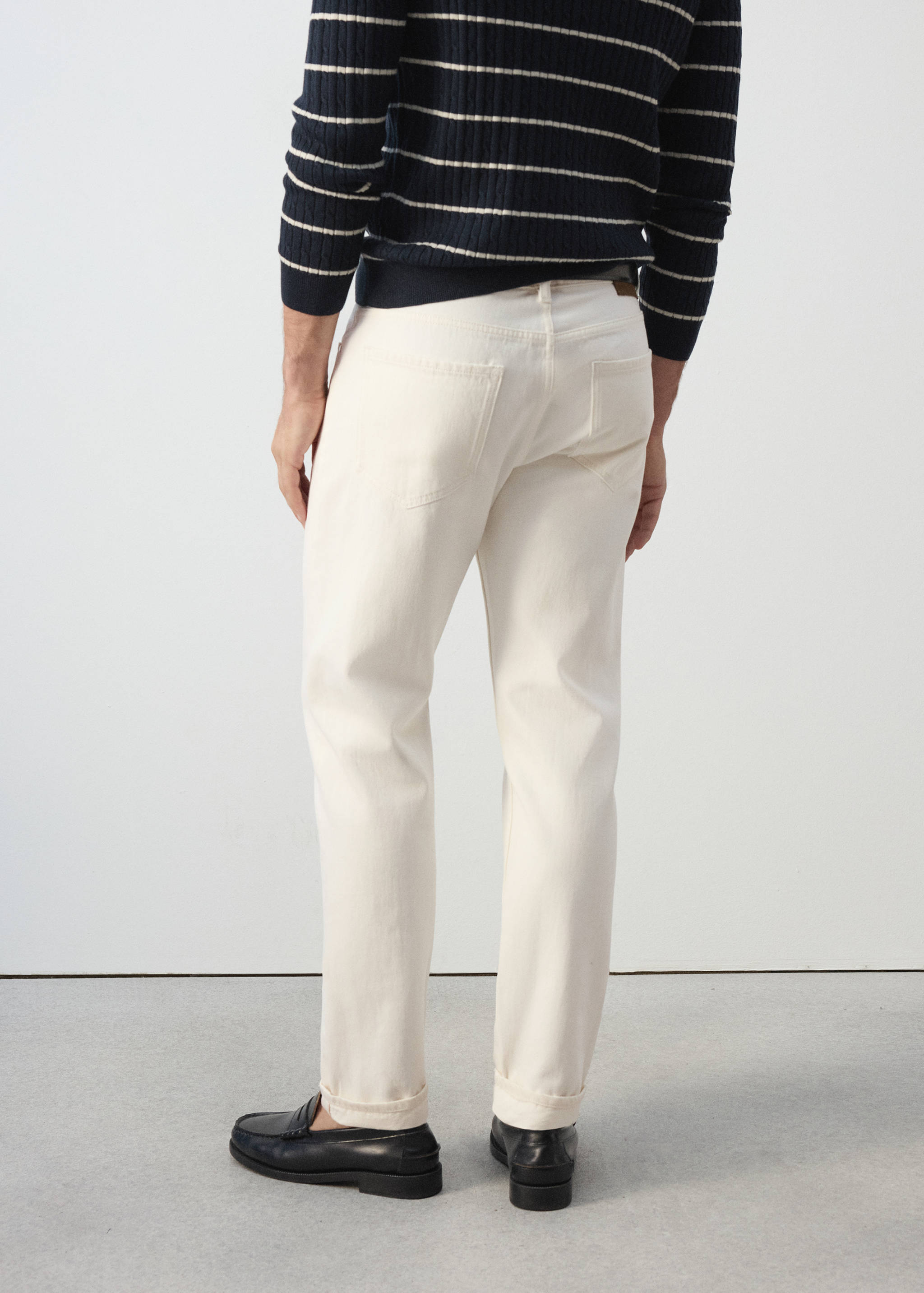 Jean 100 % coton regular-fit cropped - Verso de l’article
