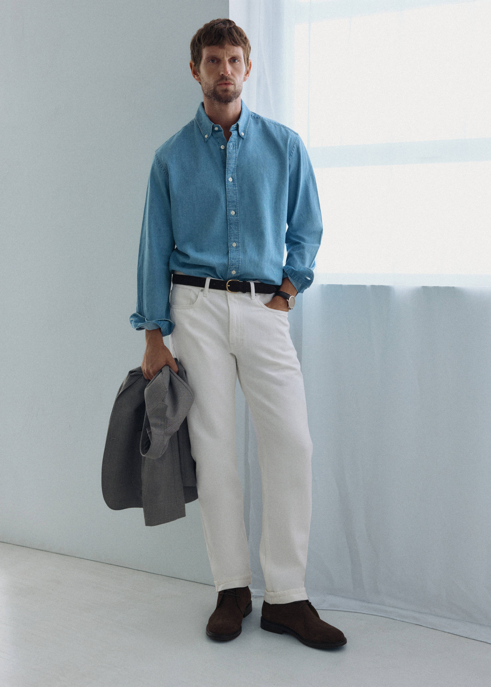 Pola selvedge regular-fit jeans - General plane