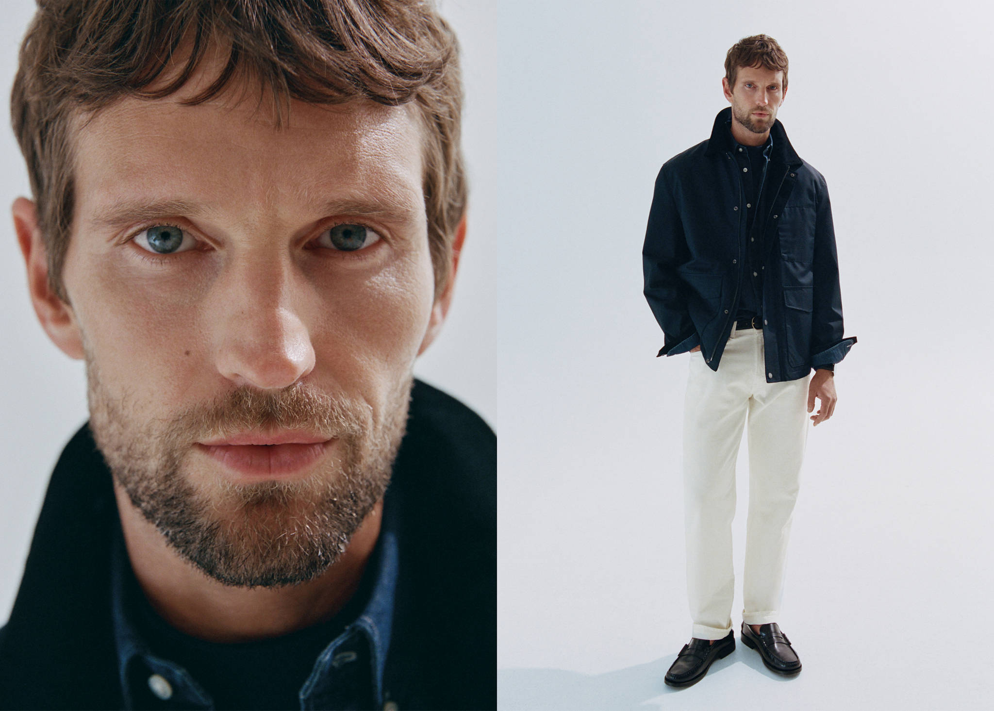 Pola selvedge regular-fit jeans - Panoramic plane