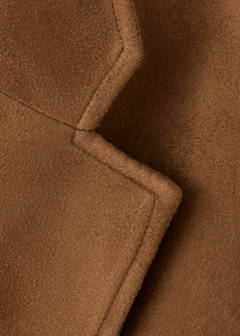 Suede-effect blazer — Tobacco Brown 8