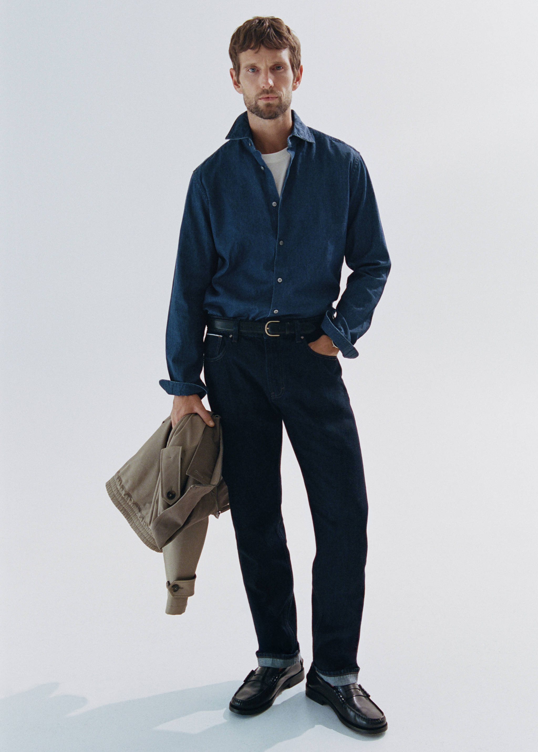 100% cotton chambray shirt - Details of the article 5