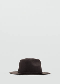 100% wool hat — Chocolate 1