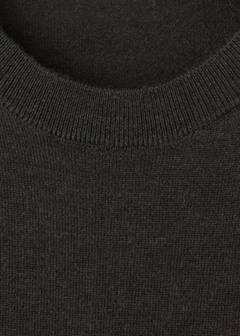 100% merino wool fine-knit jumper — Chocolate 7