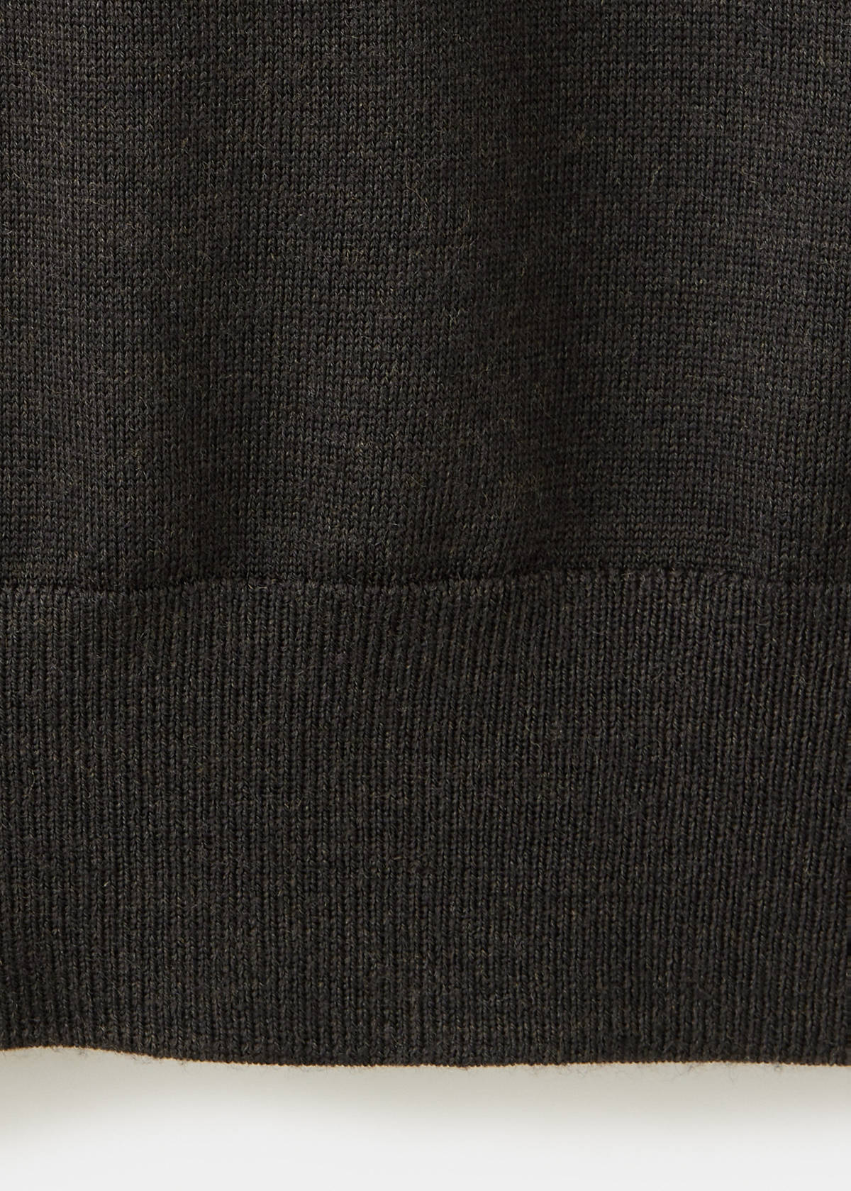 100% merino wool fine-knit jumper — Chocolate