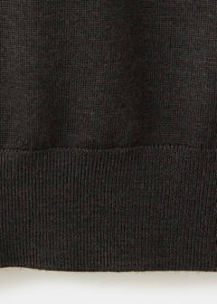 100% merino wool fine-knit jumper — Chocolate 8