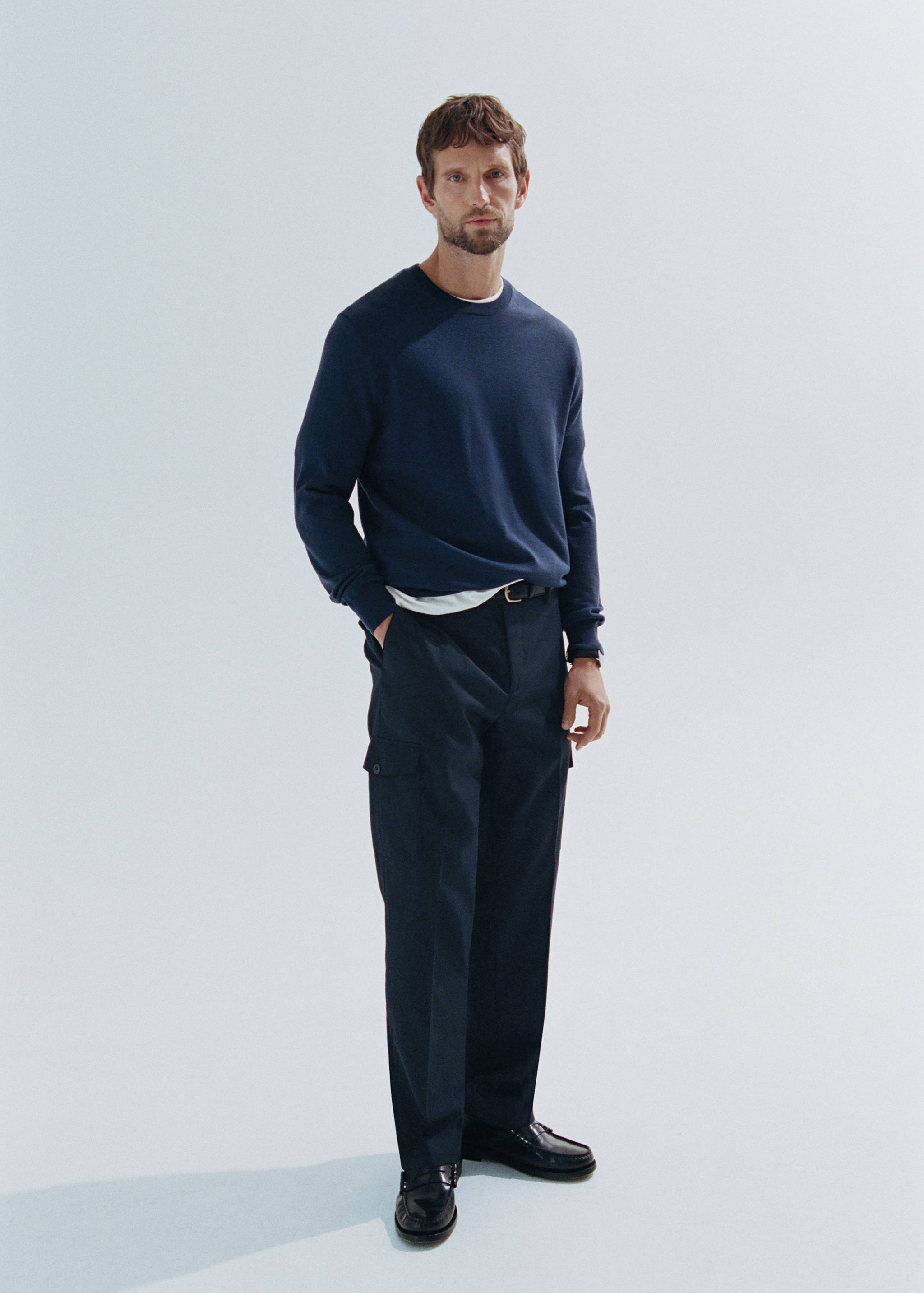 100% merino wool fine-knit jumper - Details of the article 5