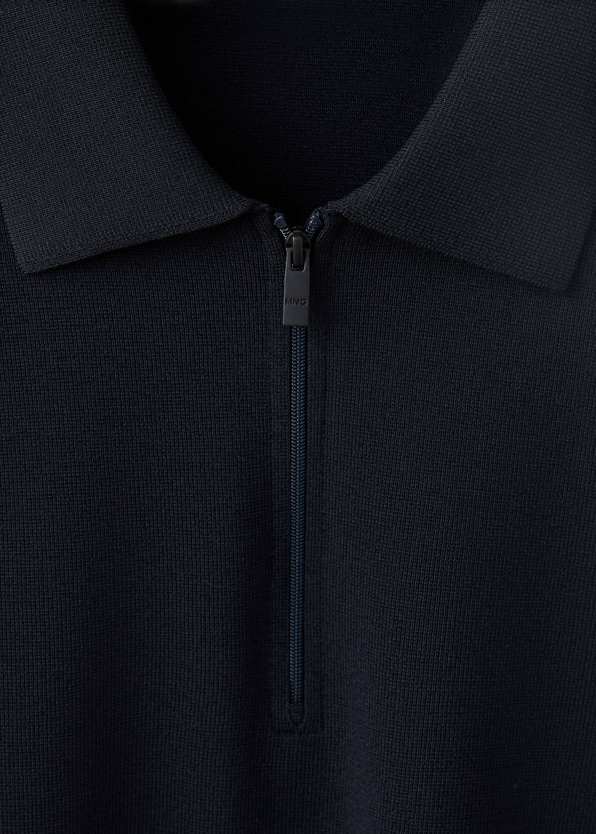 Comfort stretch zip polo Coolmax® — Navy