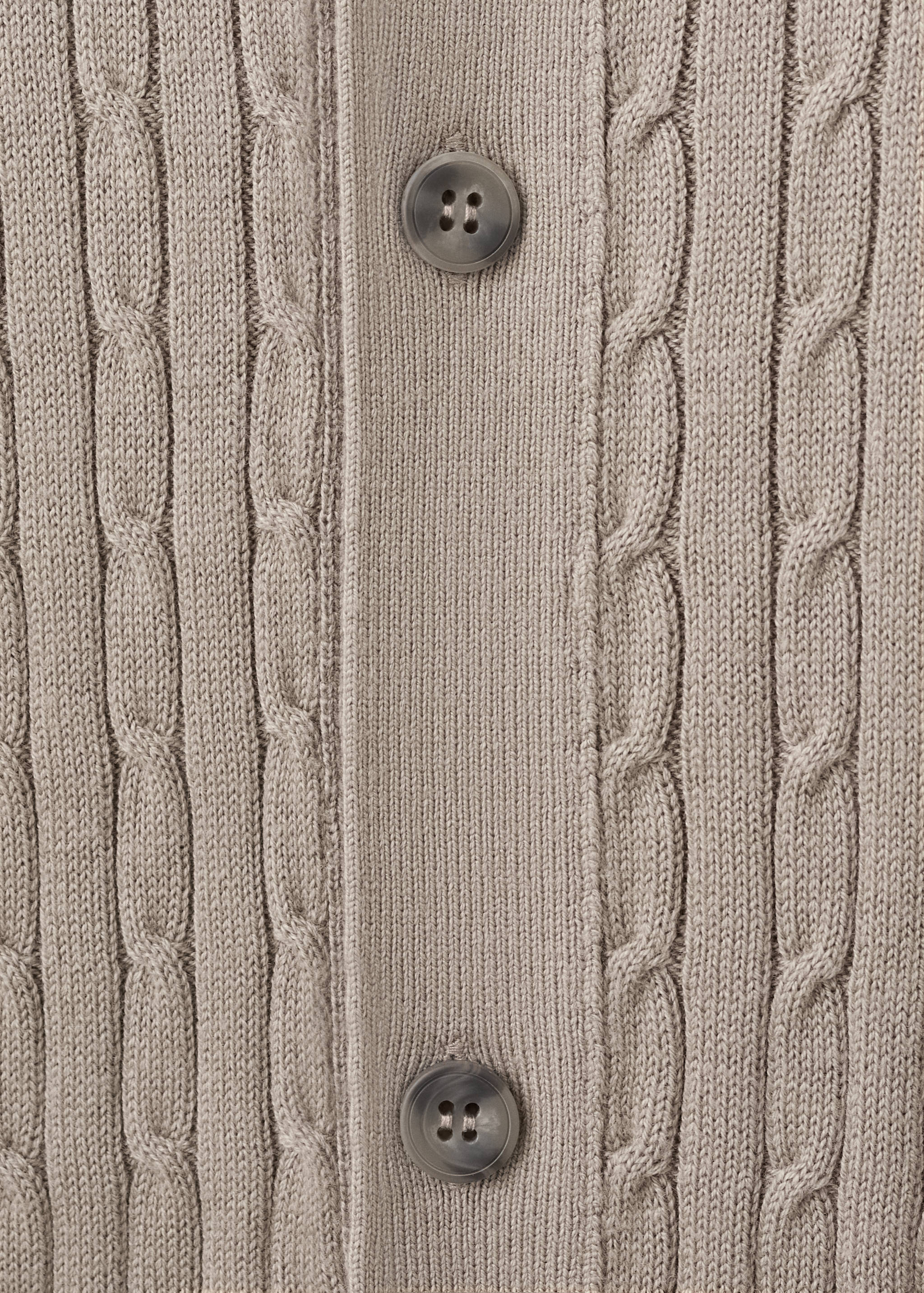 Cotton and lyocell blend shirt with cable knit detailing - Details of the article 8