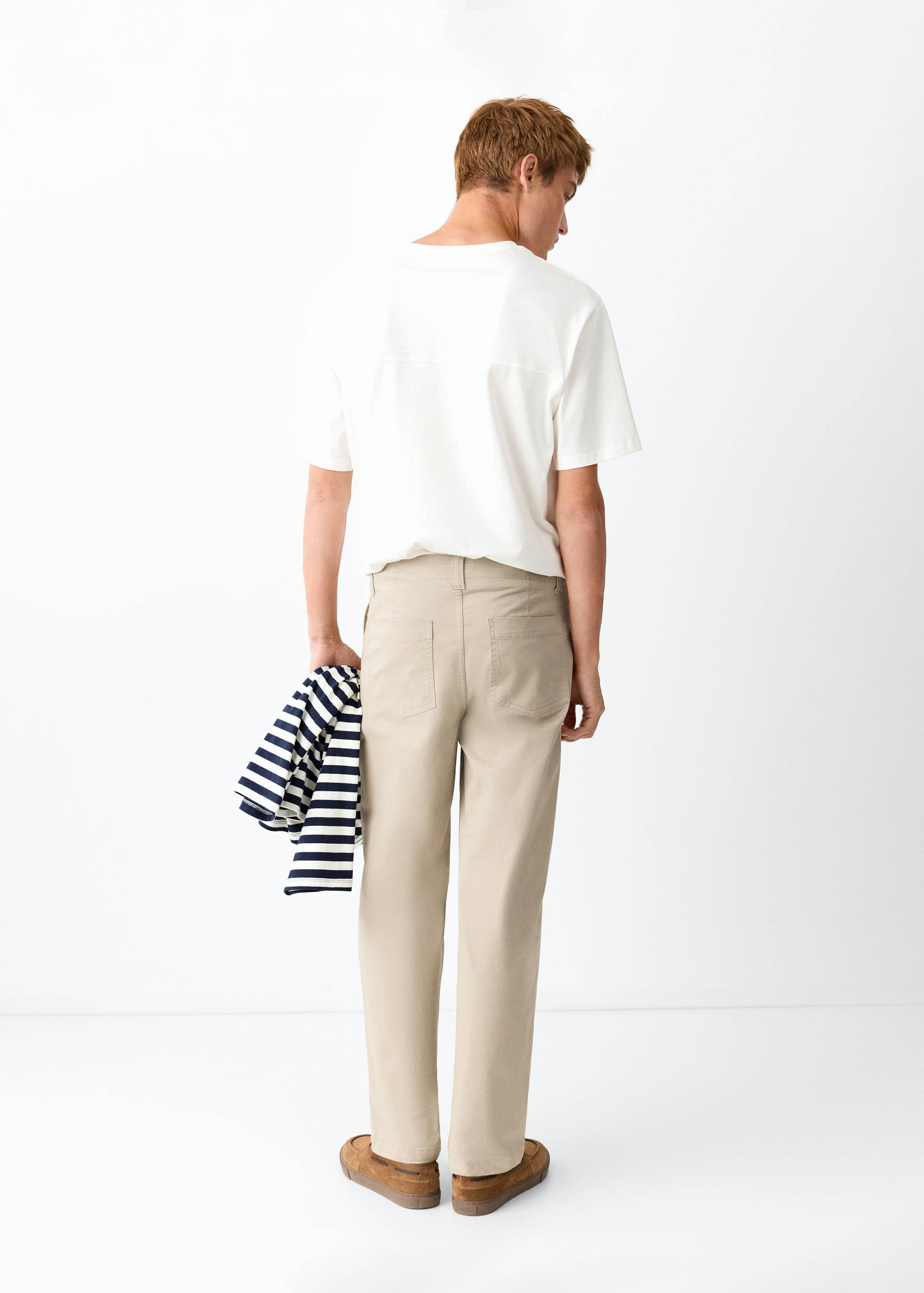 Pockets straight trousers - Reverse of the article
