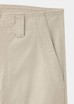Pockets straight trousers — Beige 6