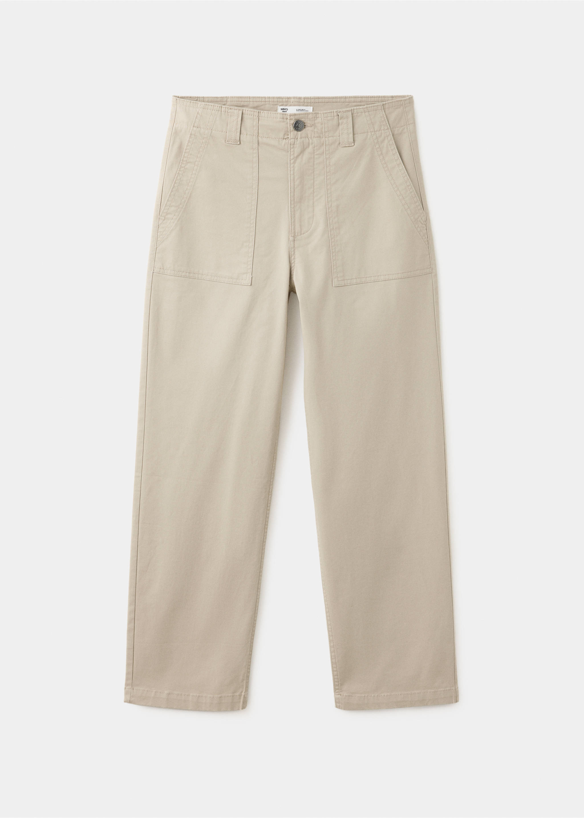 Pockets straight trousers - Article without model, Beige. Ref: 37075982-00.