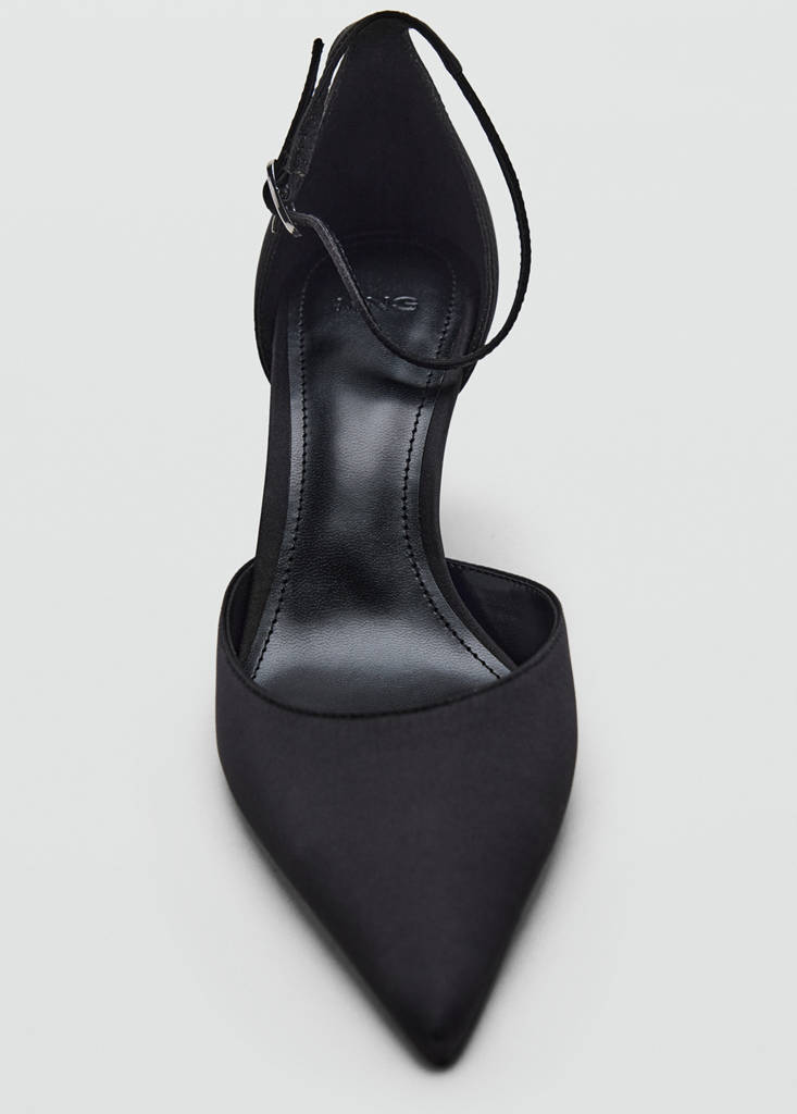 Satin court shoes with ankle straps - thumbnail 5