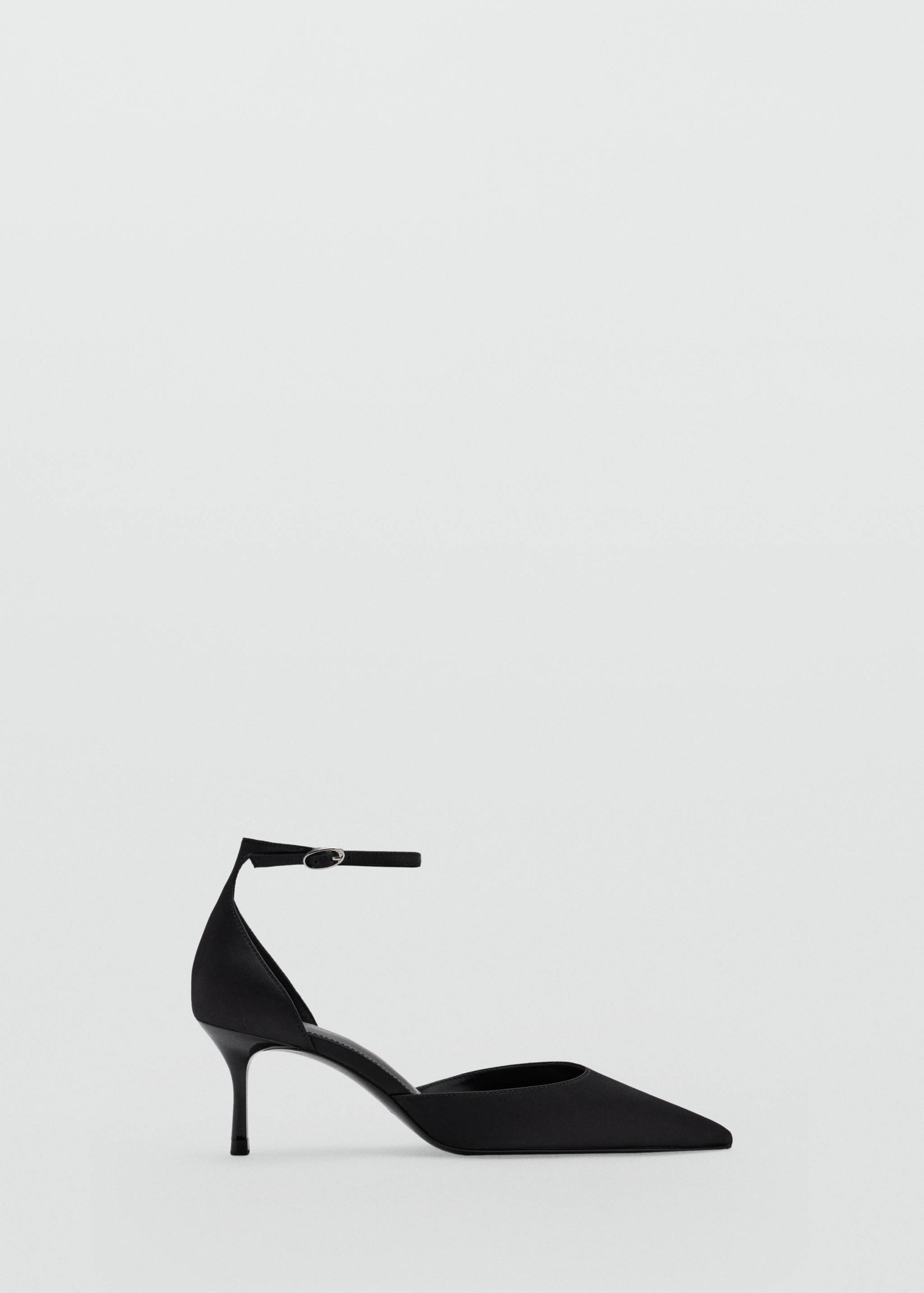 Satin court shoes with ankle straps - Article without model