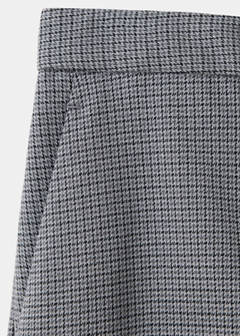 Printed straight trousers — Blue 9
