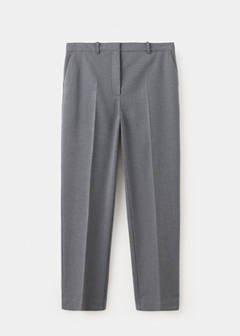 Printed straight trousers — Blue 8