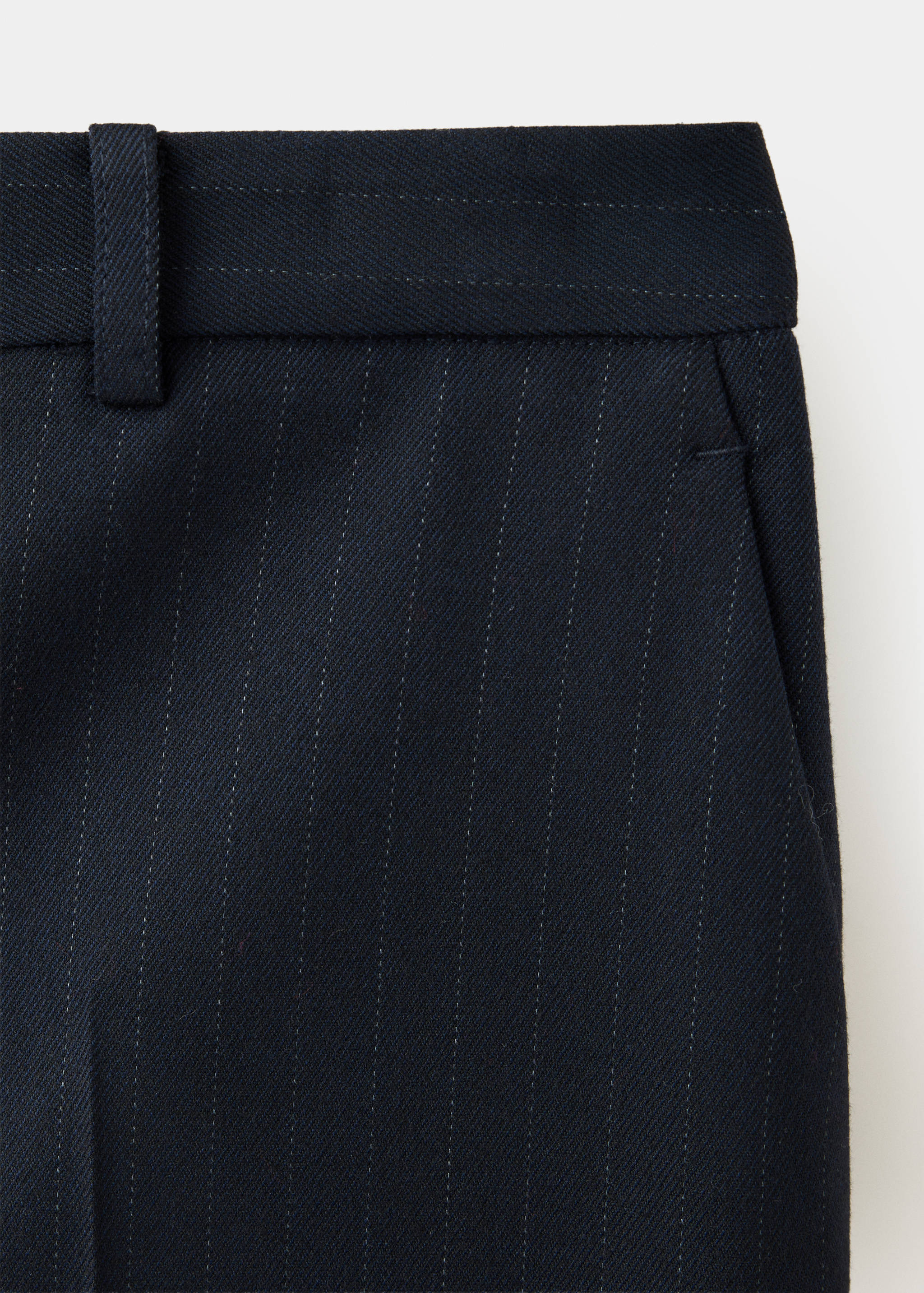 Chalk-stripe straight trousers - Details of the article 8