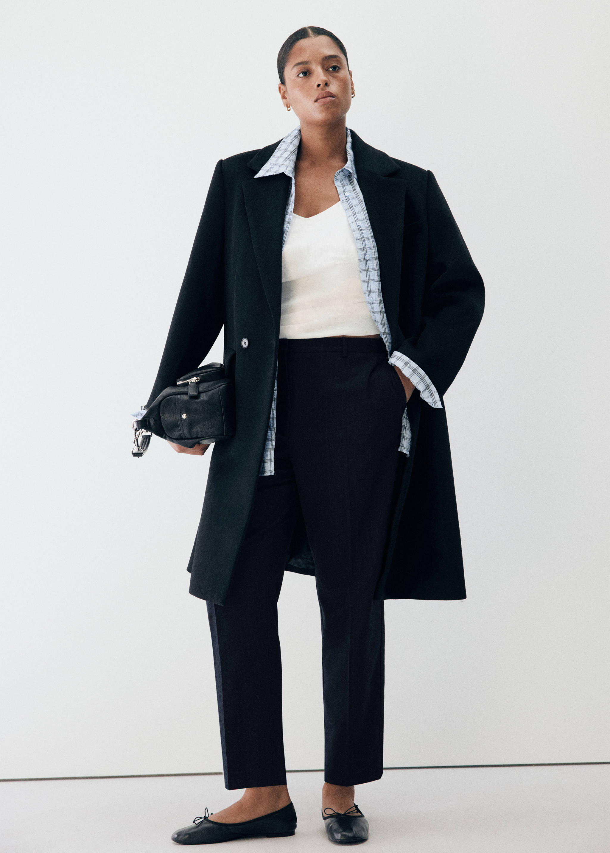 Chalk-stripe straight trousers - Details of the article 5
