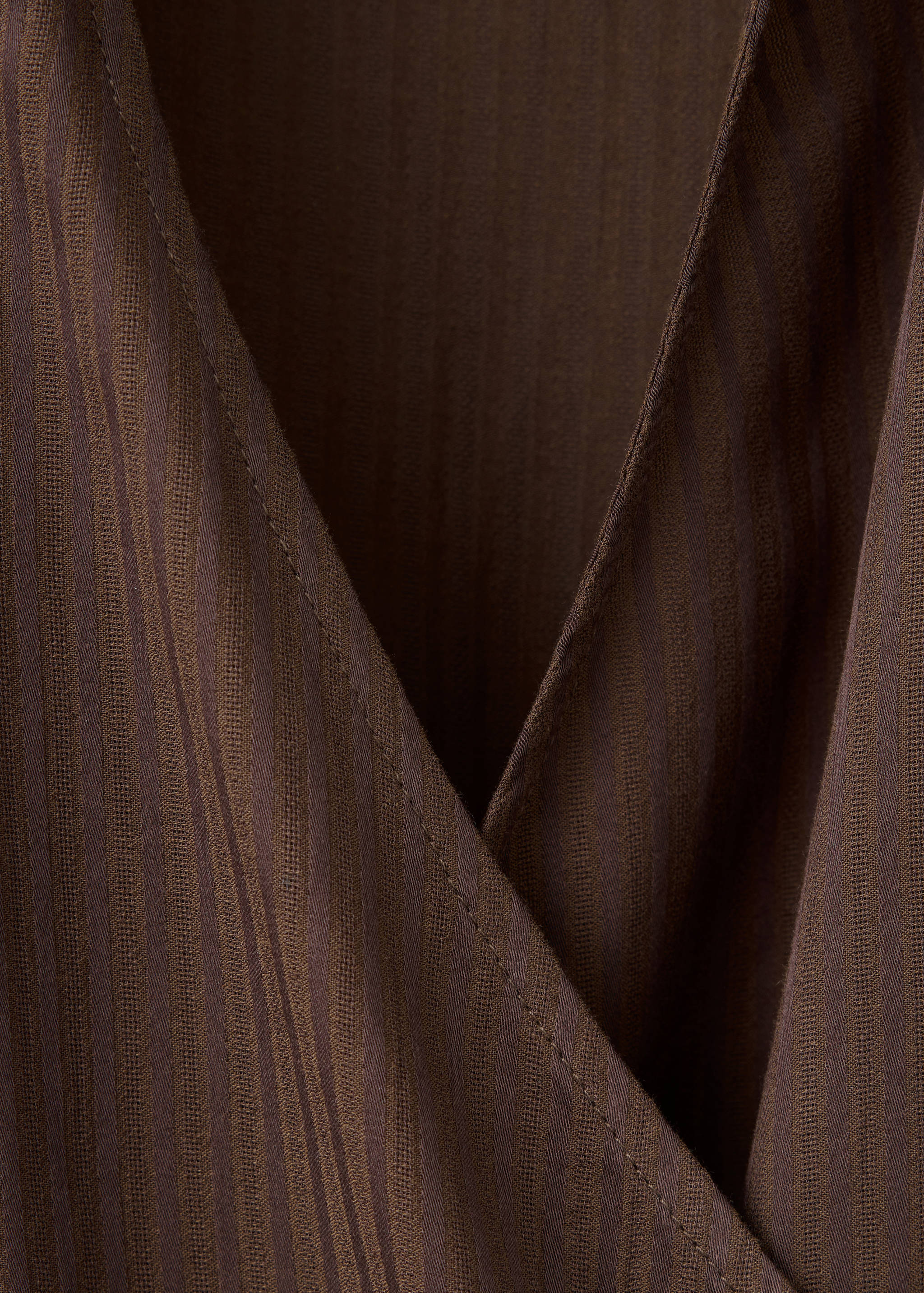 Striped wrap shirt - Details of the article 8