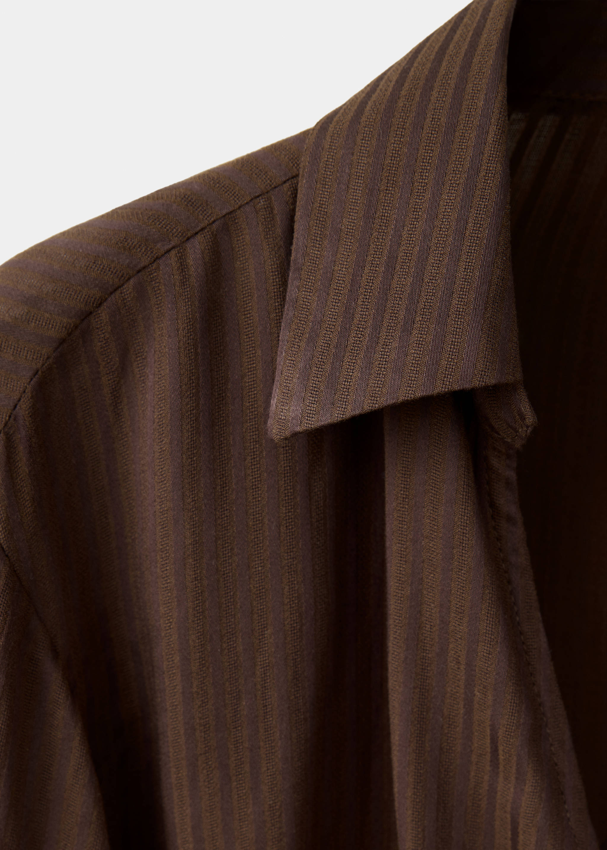Striped wrap shirt - Details of the article 0