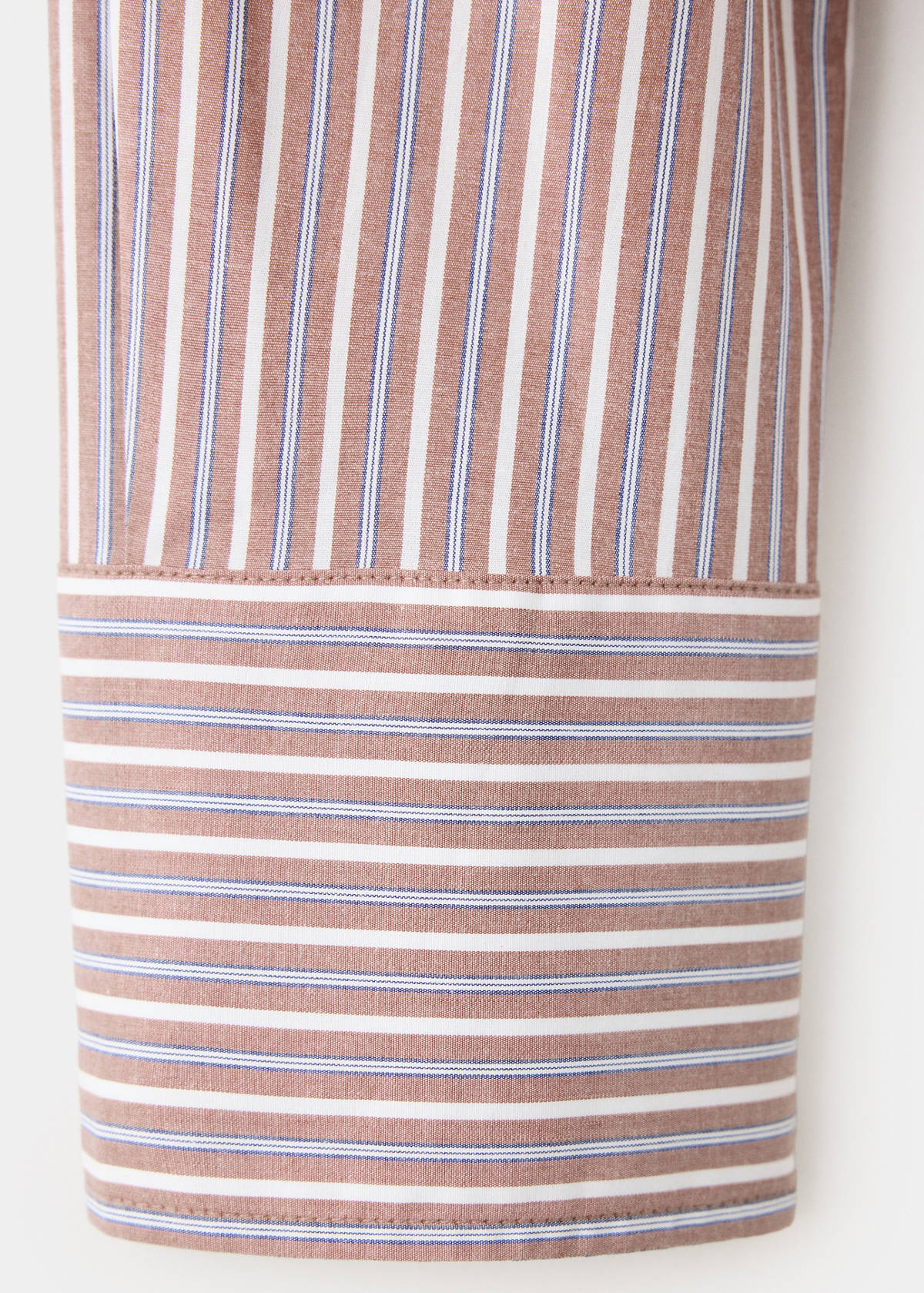 Fitted cotton shirt — Brown