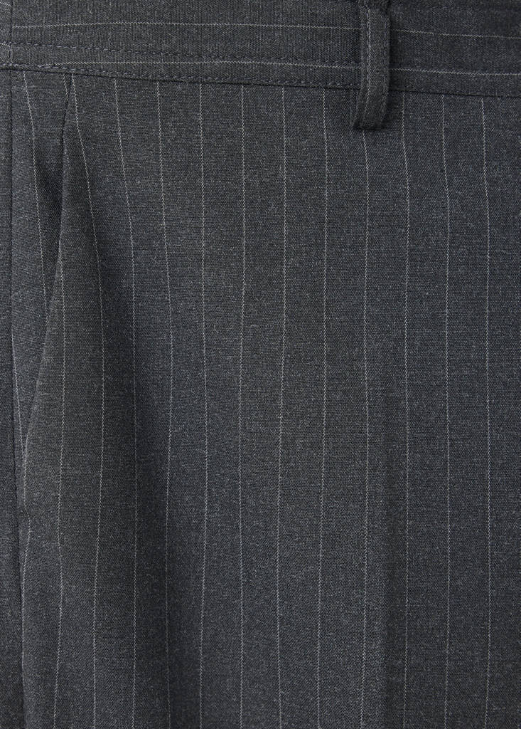 Pinstripe flared trousers — Grey