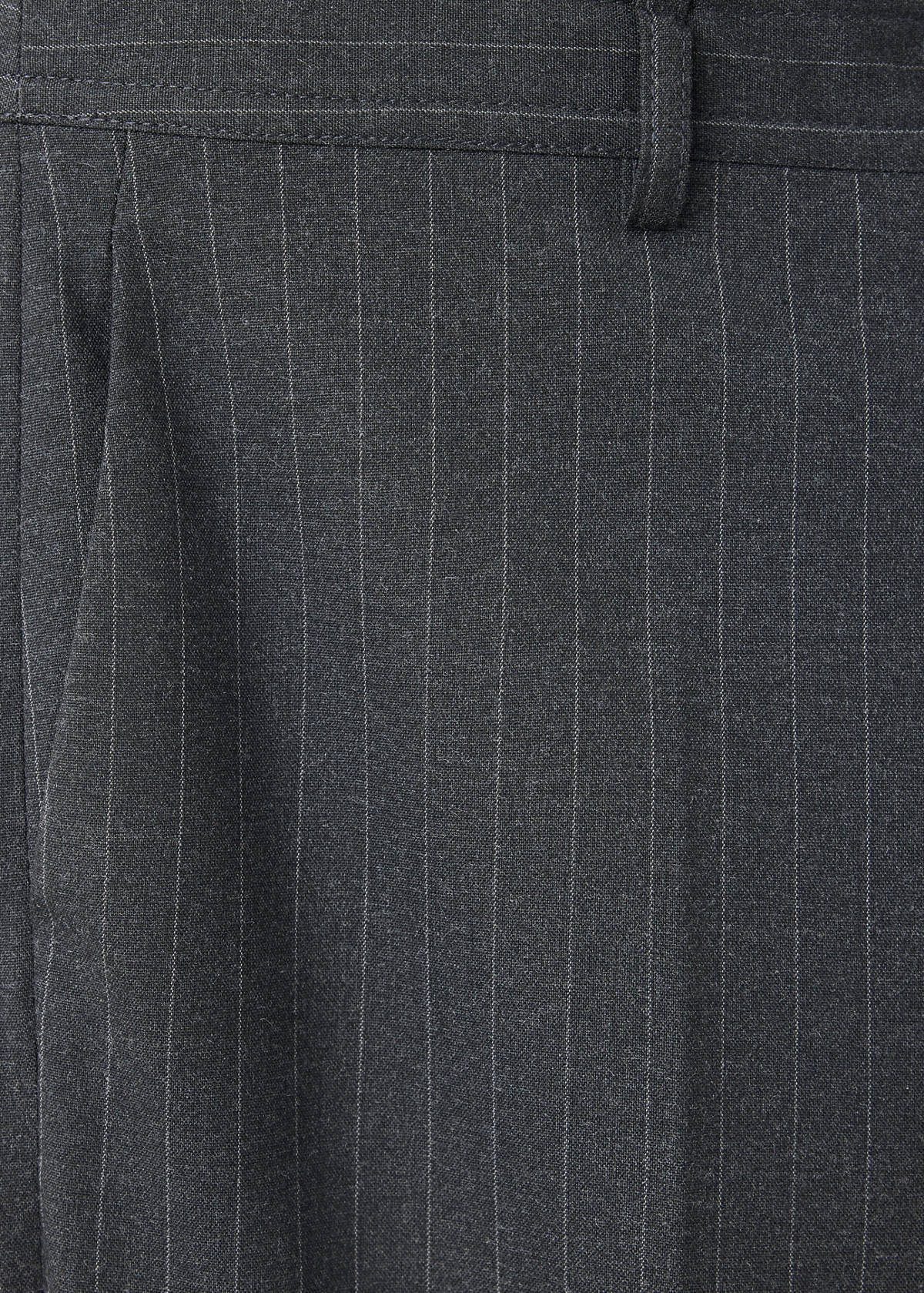 Pinstripe flared trousers — Grey