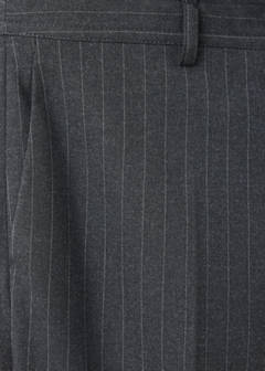 Pinstripe flared trousers — Grey 6