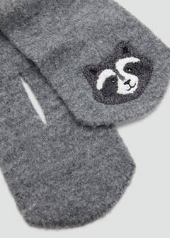 Cross-over raccoon scarf — Grey 2