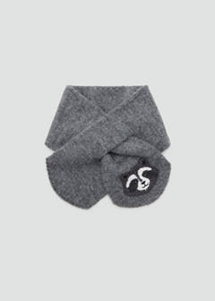 Cross-over raccoon scarf — Grey 1