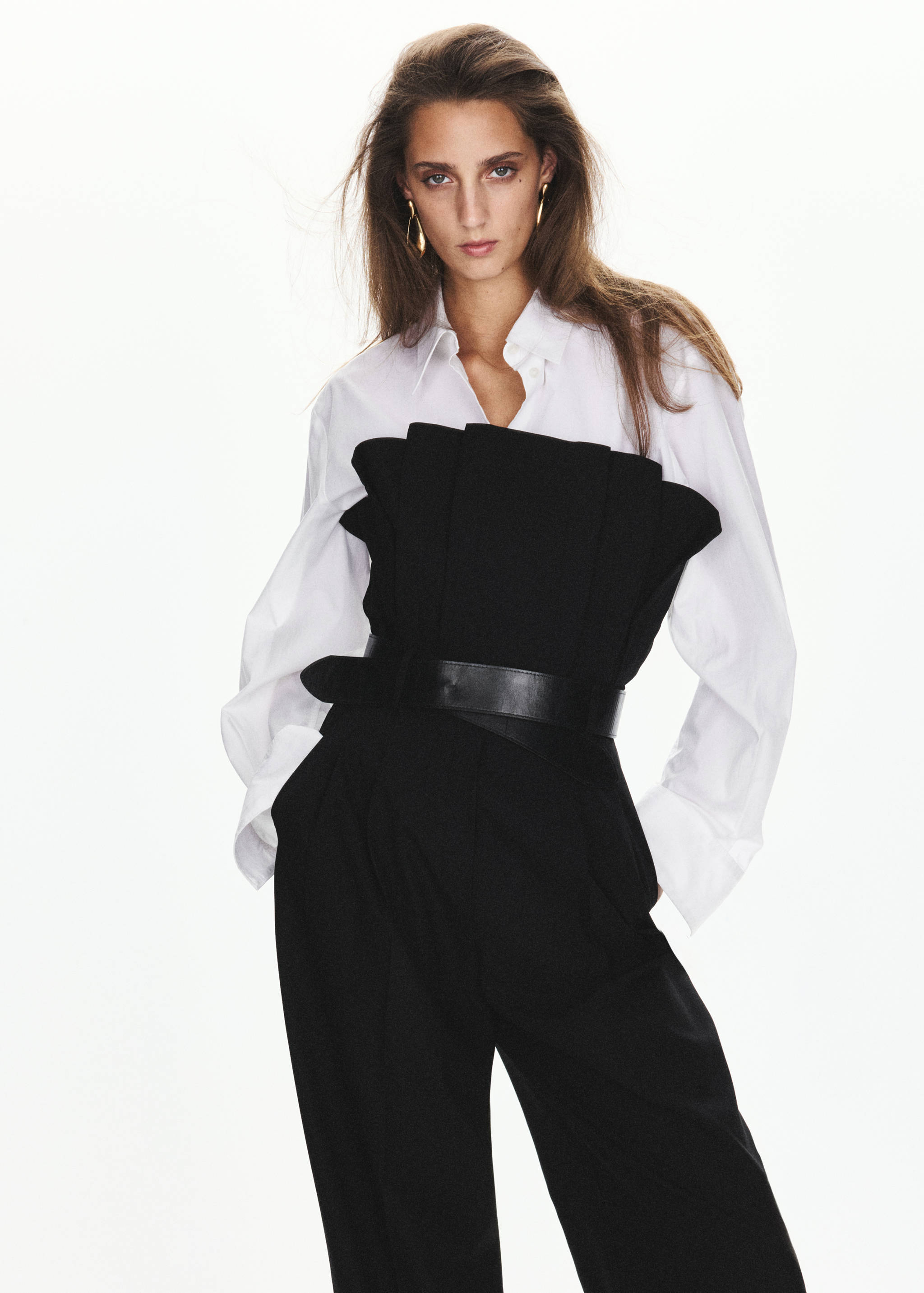 Bandeau jumpsuit with belt - Medium plane