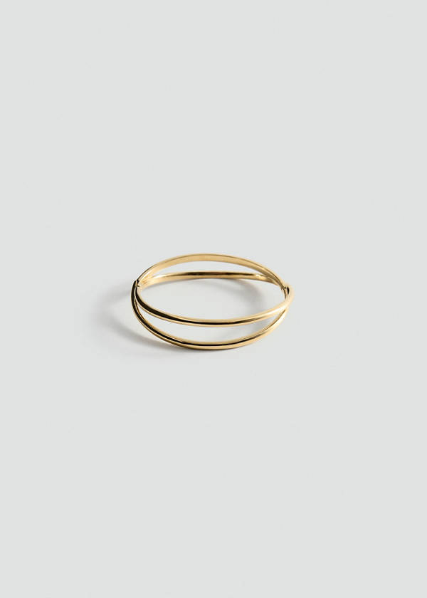Double-layer stainless steel bracelet — Gold