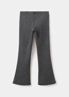 Flare Houndstooth Leggings — Charcoal 4
