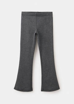 Flare Houndstooth Leggings — Charcoal 2