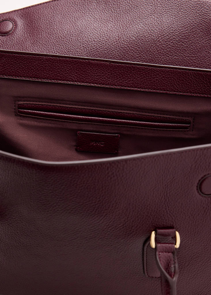 Leather-effect city bag with charm detail - thumbnail 5