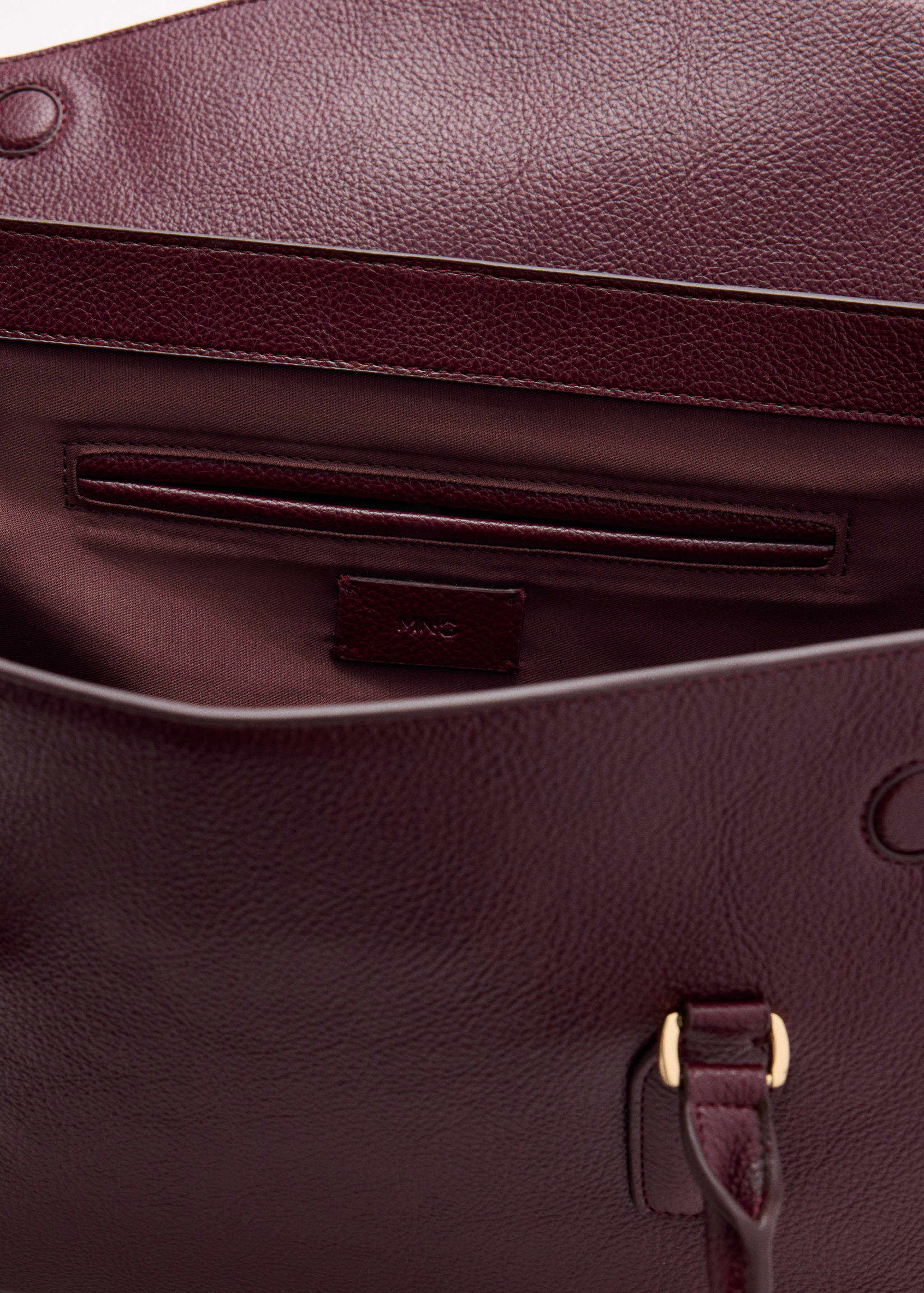 Leather-effect city bag with charm detail - Details of the article 3