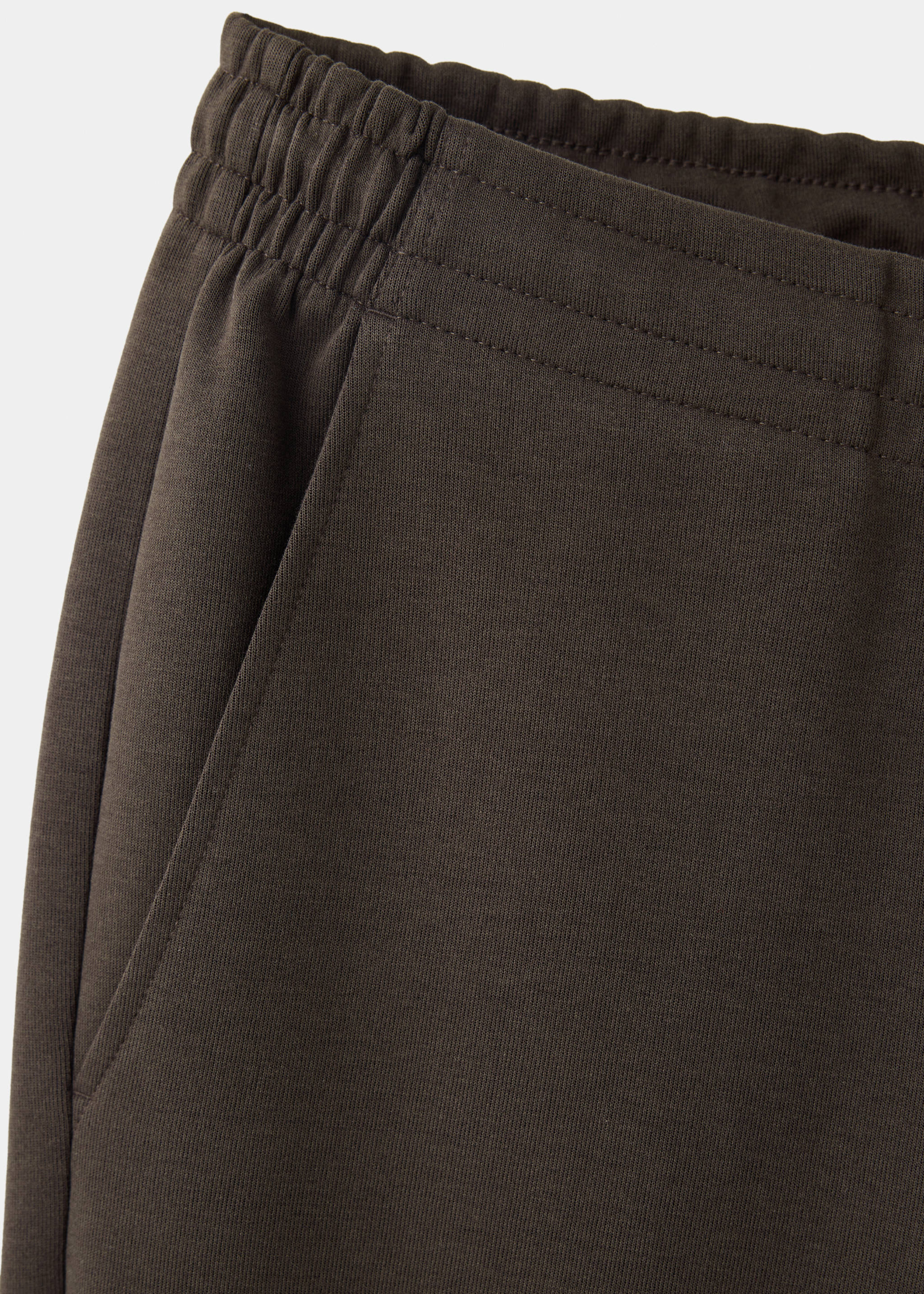 Cotton joggers with elastic waist - Details of the article 8