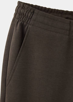 Cotton joggers with elastic waist — Brown 8