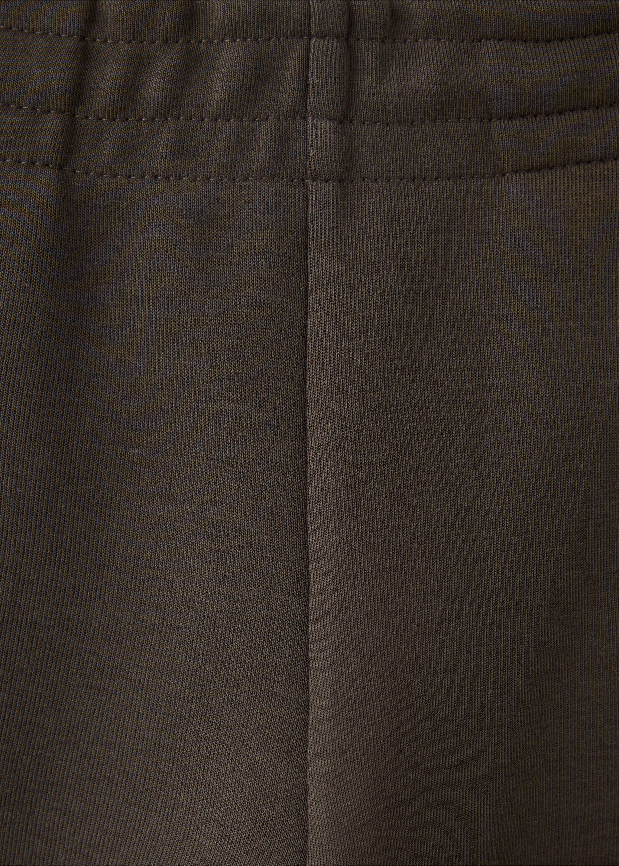 Cotton joggers with elastic waist - Details of the article 0, Brown. Ref: 37075998-00.