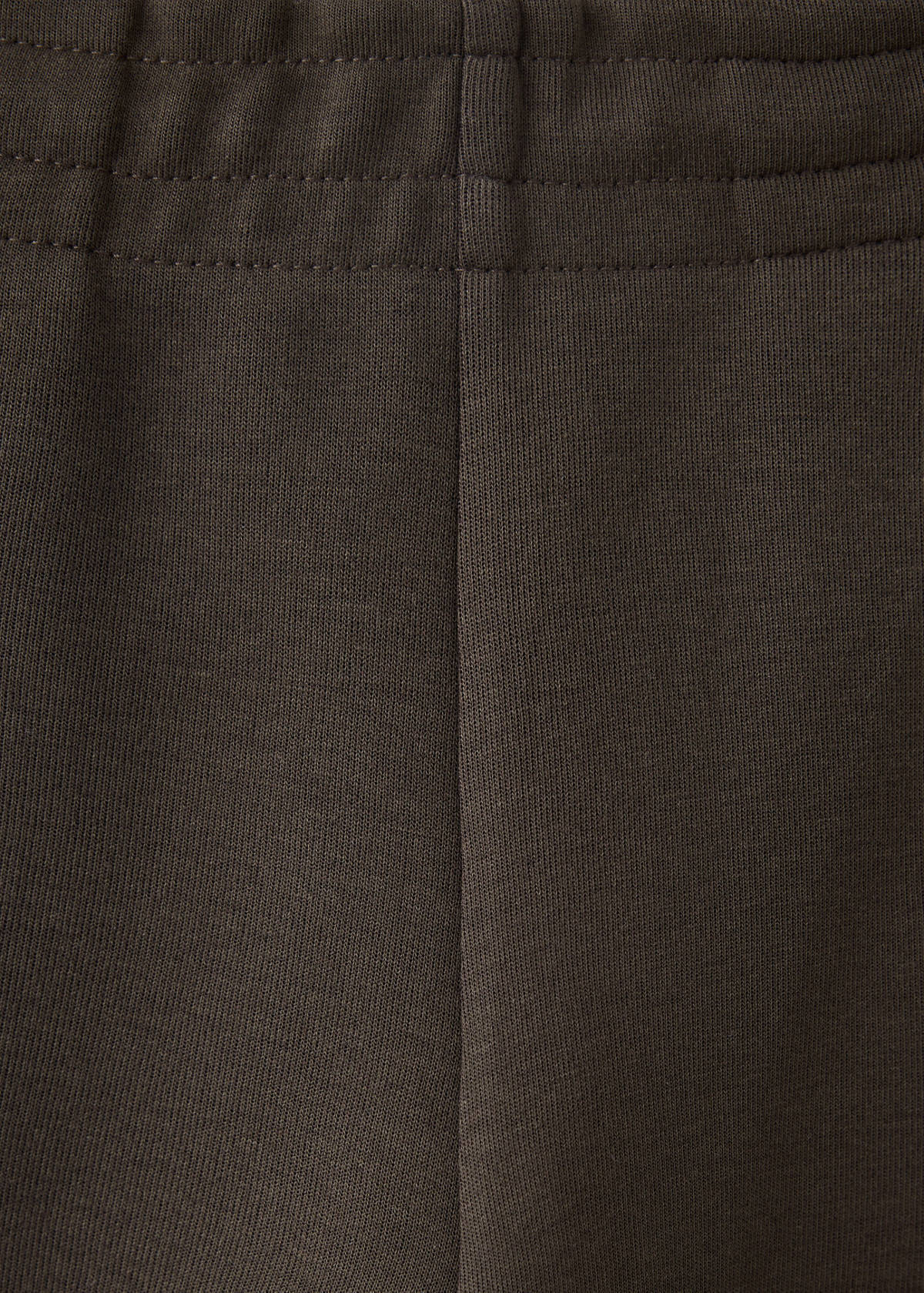 Cotton joggers with elastic waist — Brown