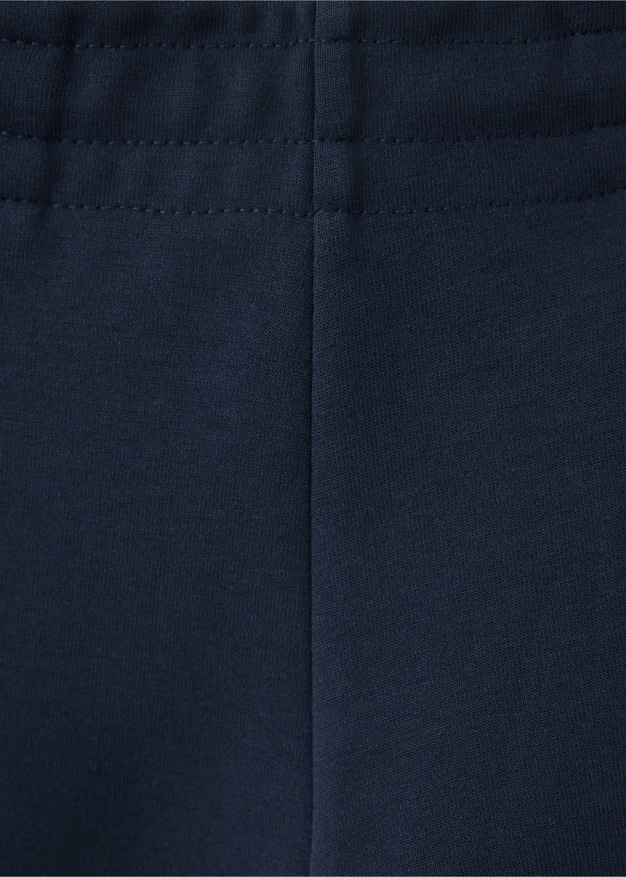 Cotton joggers with elastic waist - Details of the article 8, Night Blue. Ref: 37075998-00.