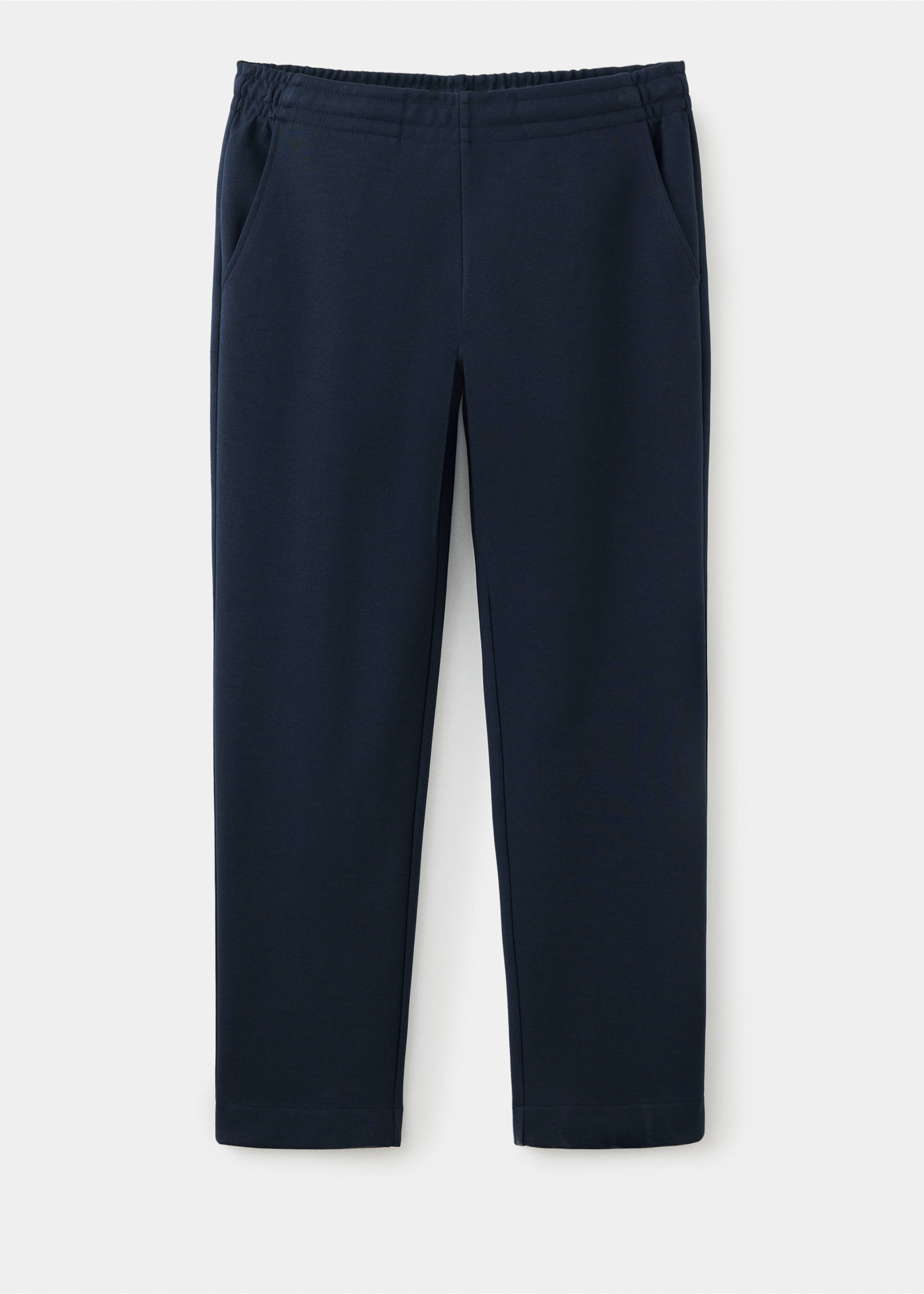 Cotton joggers with elastic waist - Article without model, Night Blue. Ref: 37075998-00.