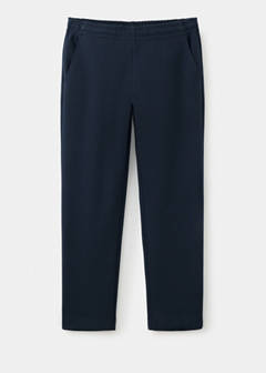 Cotton joggers with elastic waist — Night Blue 7