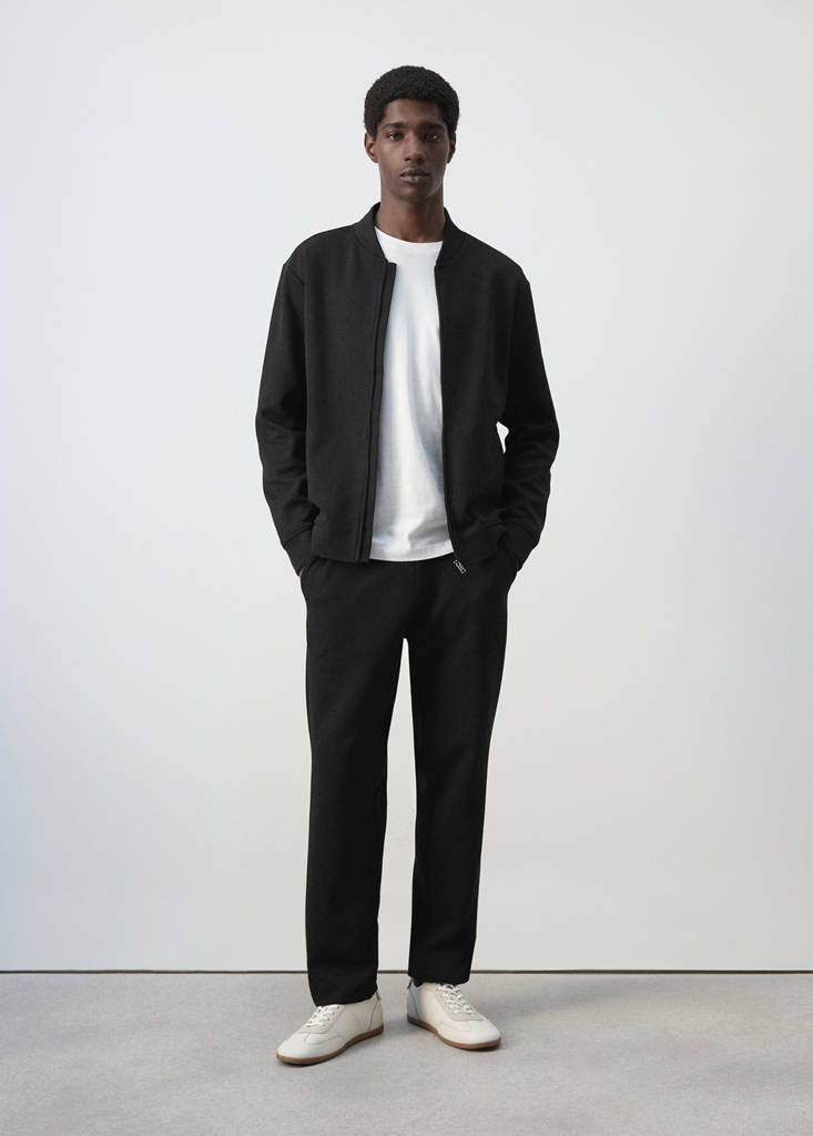 Cotton joggers with elastic waist