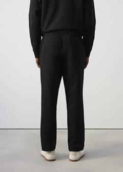 Cotton joggers with elastic waist — Black 3