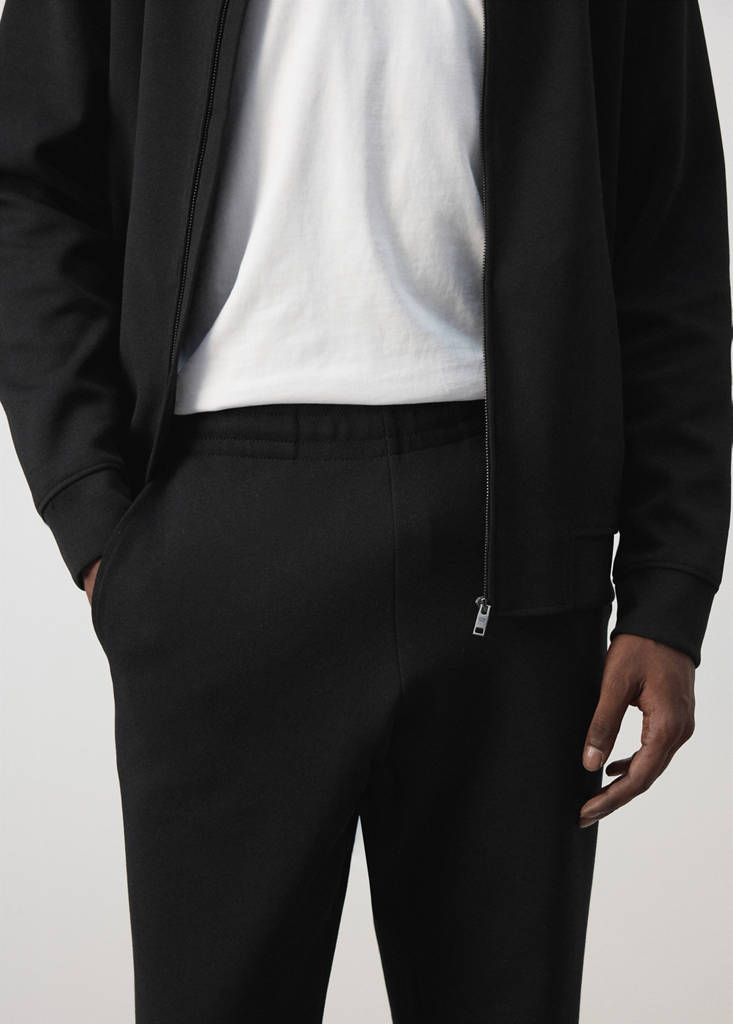 Cotton joggers with elastic waist - thumbnail 5