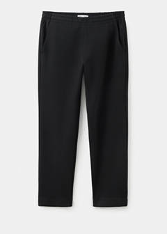 Cotton joggers with elastic waist — Black 7